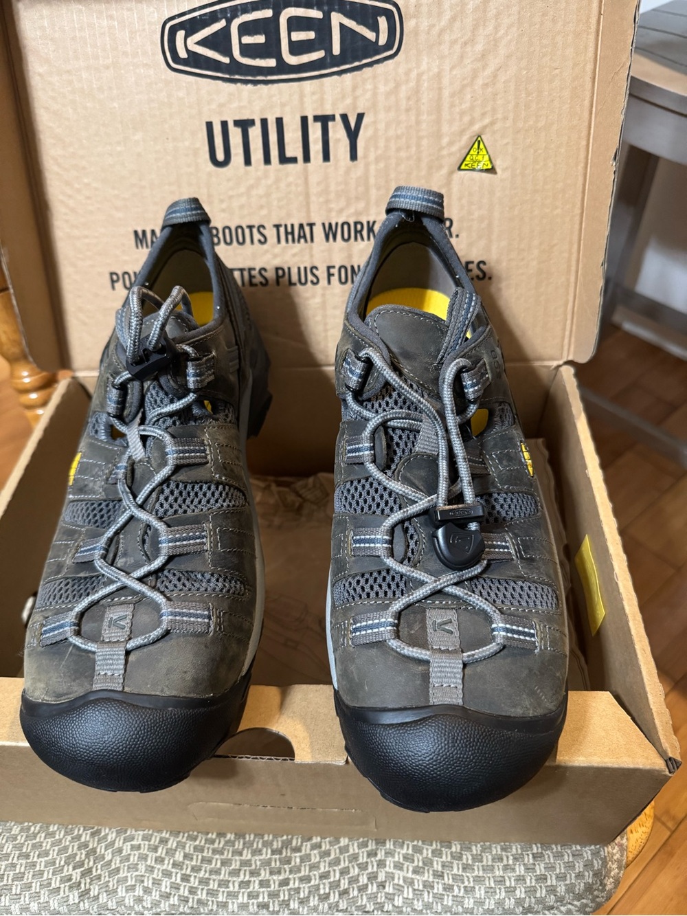 Keen utility atlanta cool ESD sreel toe shoes size 10.5W